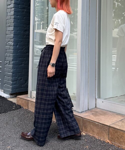 WILLOW（ウィロー）の「【willow】チェックイージーパンツ（その他パンツ・レディース・ネイビー/ブラウン・MEDIUM/SMALL）」の14枚目の写真
