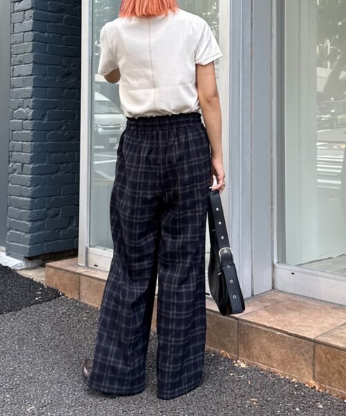 WILLOW（ウィロー）の「【willow】チェックイージーパンツ（その他パンツ・レディース・ネイビー/ブラウン・MEDIUM/SMALL）」の15枚目の写真
