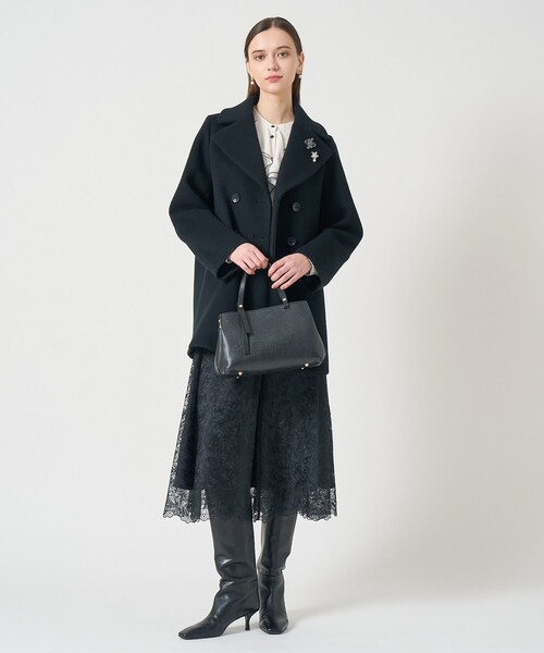 レースフラワーチュールギャザー スカート（スカート）｜ANAYI（アナイ