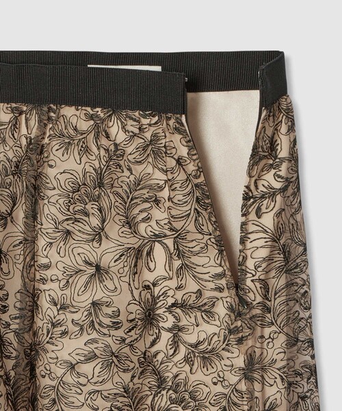 レースフラワーチュールギャザー スカート（スカート）｜ANAYI（アナイ