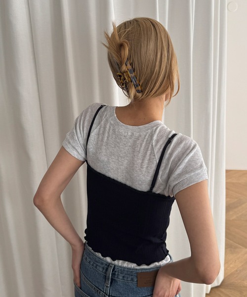CANAL JEAN(キャナルジーン)の「Pt スクエアヘアクリップ(バレッタ/ヘアクリップ・レディース・ブラウン/ブラウン系その他/オリーブ・ONE SIZE)」の11枚目の写真