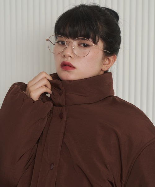 REMOON（リムーン）の「スタンドカラーボリュームミディコート（ダウンジャケット/コート・レディース・アイボリー/イエロー/ブラウン・FREE）」の20枚目の写真