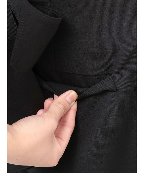TONAL(トーナル)の「バックリボンワイドパンツ(その他パンツ・レディース・ベージュ/ブラック・MEDIUM)」の21枚目の写真
