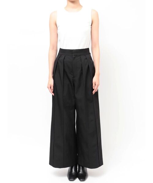 TONAL(トーナル)の「バックリボンワイドパンツ(その他パンツ・レディース・ベージュ/ブラック・MEDIUM)」の22枚目の写真
