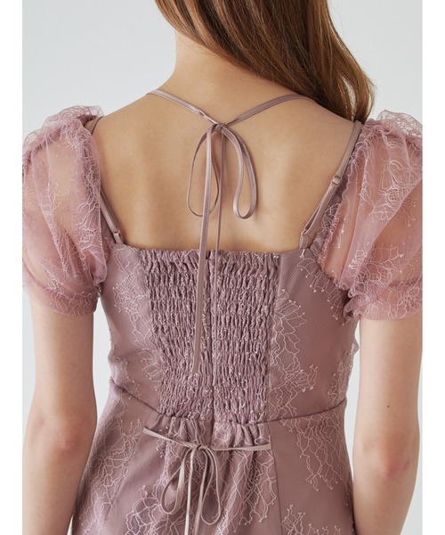 ギャザードレープレースドレス（ワンピース）｜SNIDEL（スナイデル）の