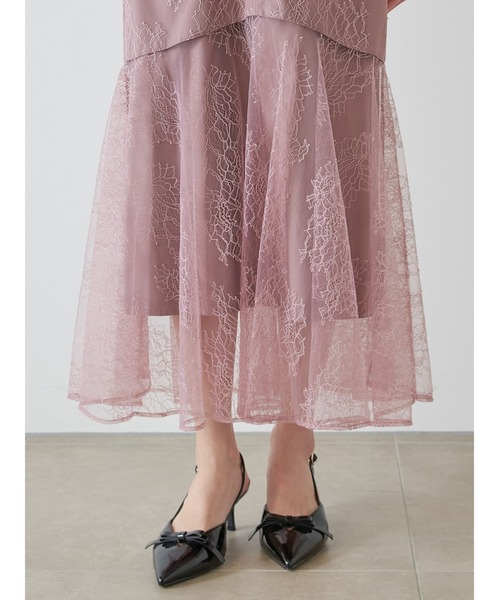 ギャザードレープレースドレス（ワンピース）｜SNIDEL（スナイデル）の