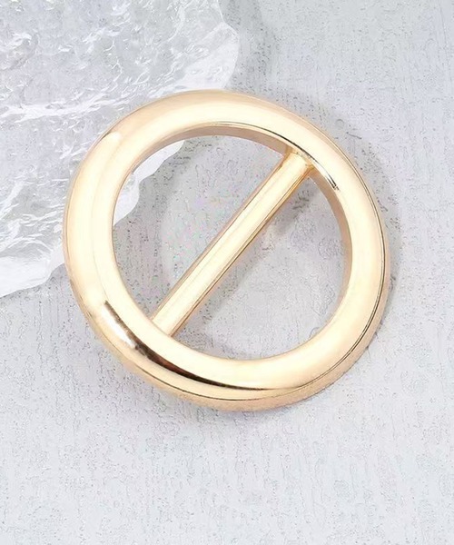 CALIFORNIA OUTFITTERS(カリフォルニア アウトフィッターズ)の「8B14 シンプル ラウンド スカーフ留め リングクリップ(バンダナ/スカーフ・レディース・シルバー/ゴールド・ONESIZE)」の7枚目の写真