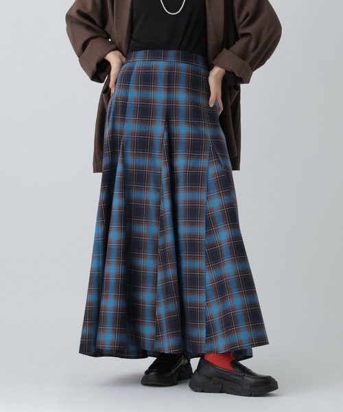 LEPSIM（レプシィム）の「TRチェックスカート　573191（スカート・レディース・ブラック/マルチ/ブルー・FREE）」の2枚目の写真