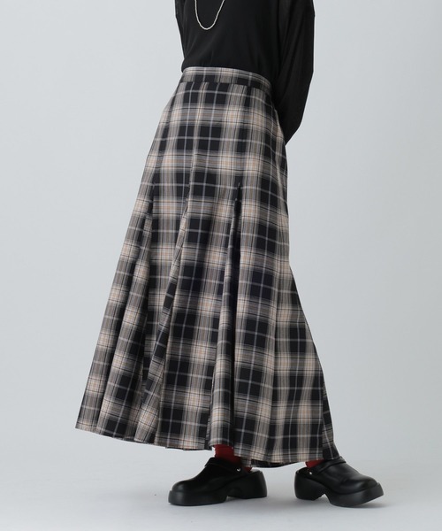 LEPSIM（レプシィム）の「TRチェックスカート　573191（スカート・レディース・ブラック/マルチ/ブルー・FREE）」の5枚目の写真