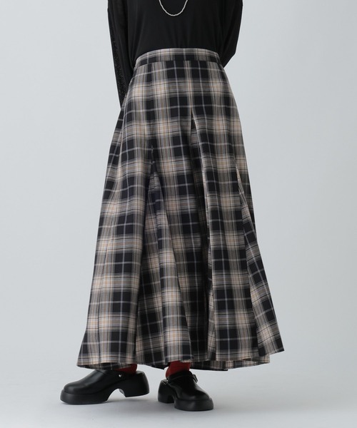 LEPSIM（レプシィム）の「TRチェックスカート　573191（スカート・レディース・ブラック/マルチ/ブルー・FREE）」の6枚目の写真