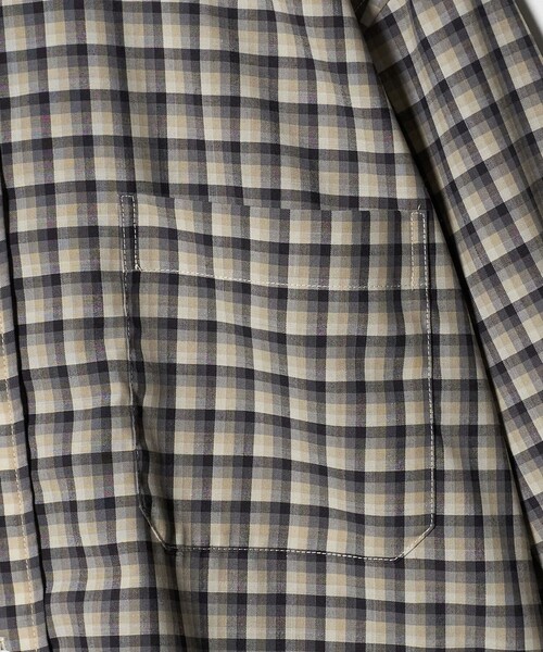 ポリエステルウール ローンチェックシャツ（シャツ/ブラウス