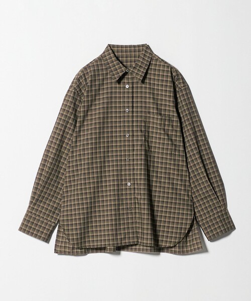 BEAUTY&YOUTH 今期 ポリエステルウール　ローンチェックシャツ BEAUTY&YOUTH UNITED ARROWS｜ポリエステルウール ローン