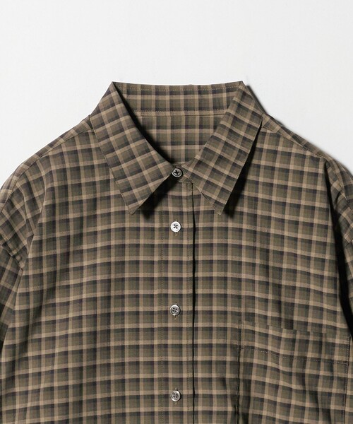 セール】ポリエステルウール ローンチェックシャツ（シャツ