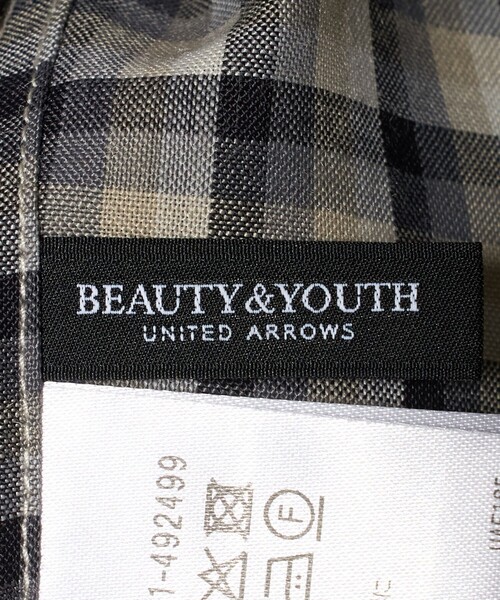 BEAUTY&YOUTH 今期 ポリエステルウール　ローンチェックシャツ BEAUTY&YOUTH UNITED ARROWS｜ポリエステルウール ローン