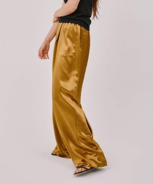 LIENCOEUR（リアンクール）の「ラスターサテンストレートパンツ（その他パンツ・レディース・アイボリー/ブラック/イエロー・FREE）」の19枚目の写真