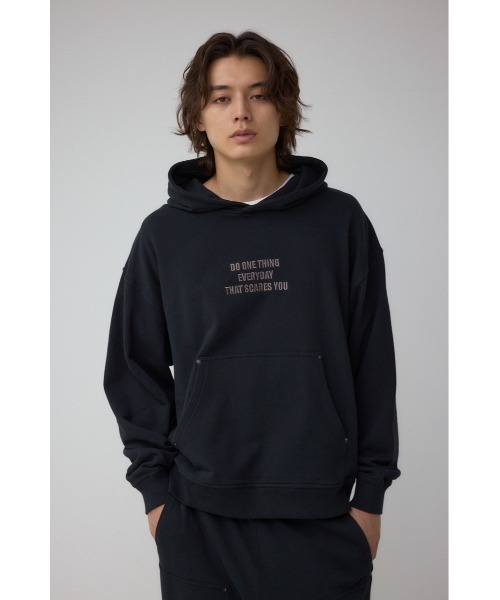 AZUL by moussy(アズールバイマウジー)の「スウェットプルオーバーパーカー(パーカー・メンズ・グリーン系その他2/ライトブラック/ブラック・MEDIUM/LARGE)」の5枚目の写真