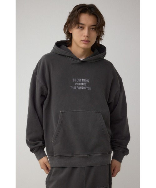 AZUL by moussy(アズールバイマウジー)の「スウェットプルオーバーパーカー(パーカー・メンズ・グリーン系その他2/ライトブラック/ブラック・MEDIUM/LARGE)」の17枚目の写真