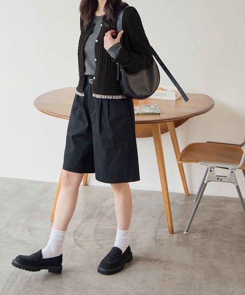 CHAN ME(チャンミ)の「裾レースケーブルカーディガン(カーディガン/ボレロ・レディース・グレー/ブラック・MEDIUM/LARGE/X-LARGE)」の15枚目の写真