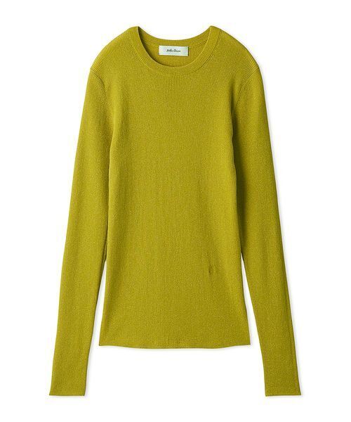 Mila Owen(ミラオーウェン)の「シアーラメクルーネックニットプルオーバー(ニット/セーター・レディース・グレー/ブラック/イエロー/ミント・1/0)」の16枚目の写真