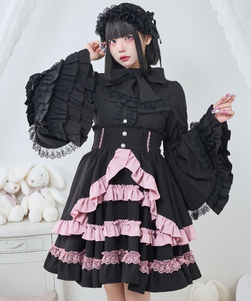 セール】フリルたっぷりリボンスカート（スカート）｜DearMyLove