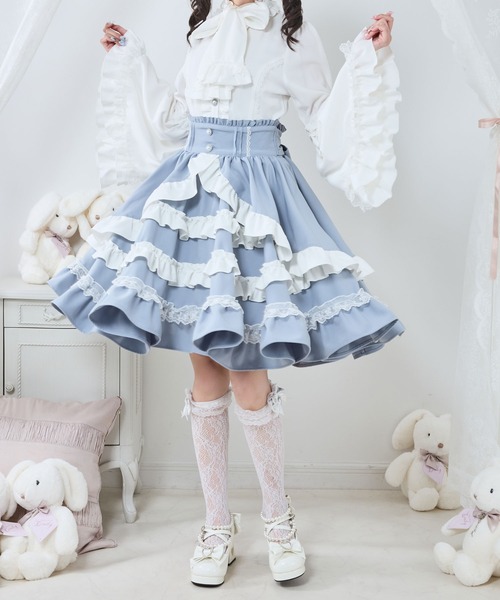 セール】フリルたっぷりリボンスカート（スカート）｜DearMyLove