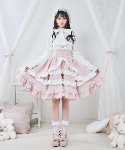 セール】フリルたっぷりリボンスカート（スカート）｜DearMyLove