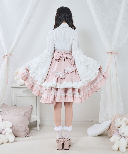 セール】フリルたっぷりリボンスカート（スカート）｜DearMyLove