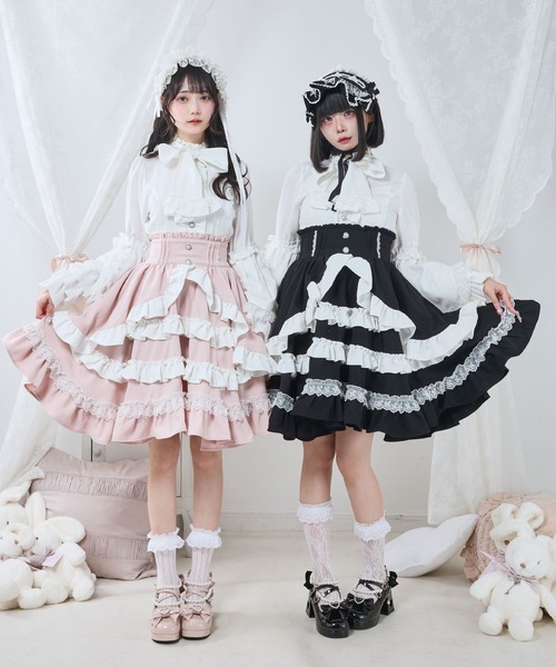 セール】フリルたっぷりリボンスカート（スカート）｜DearMyLove