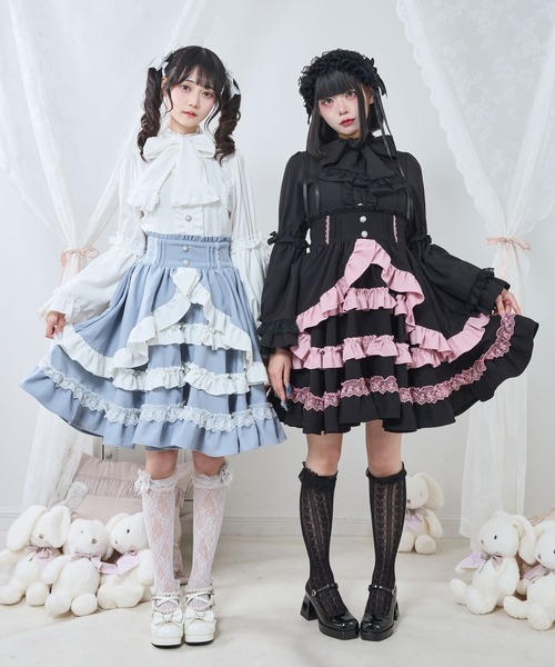 DearMyLoveEmilyディアマイラブ　スカート セール】フリルたっぷりリボンスカート（スカート）｜DearMyLove