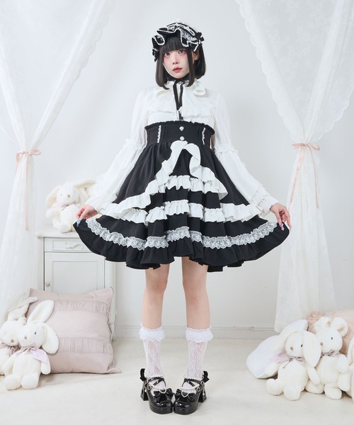 セール】フリルたっぷりリボンスカート（スカート）｜DearMyLove