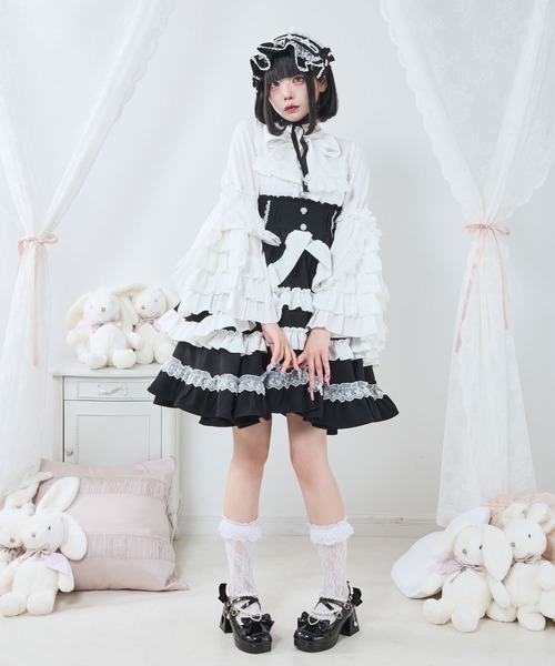 セール】フリルたっぷりリボンスカート（スカート）｜DearMyLove