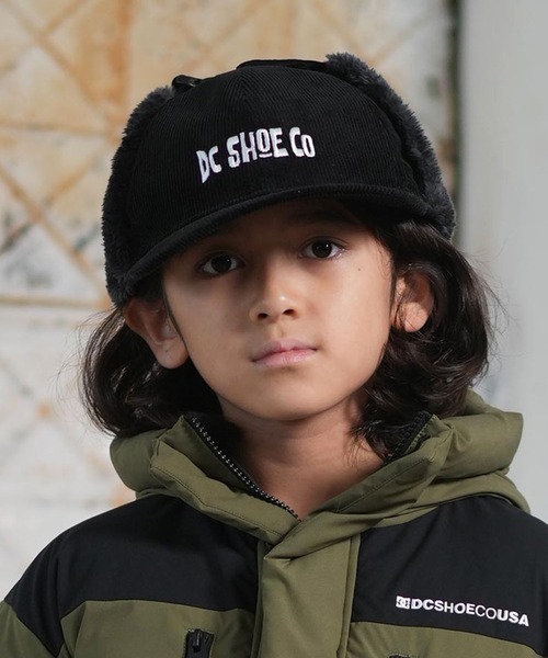 DC（ディーシー）の「DC/ディーシー 25 KD WR CORDUROY FLIGHT キッズ キャップ フライトキャップ YCP254621（キャップ・キッズ・ブラック・FREE）」の9枚目の写真