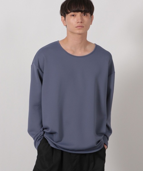 LAKOLE（ラコレ）の「ダンボールUネック長袖T / 589555（Tシャツ/カットソー・メンズ・パープル/ホワイト/ライトグレー/ブラック・MEDIUM/LARGE）」の4枚目の写真