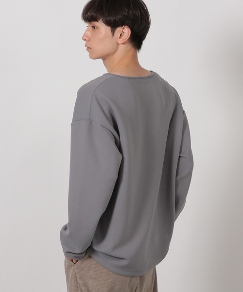 LAKOLE（ラコレ）の「ダンボールUネック長袖T / 589555（Tシャツ/カットソー・メンズ・パープル/ホワイト/ライトグレー/ブラック・MEDIUM/LARGE）」の7枚目の写真