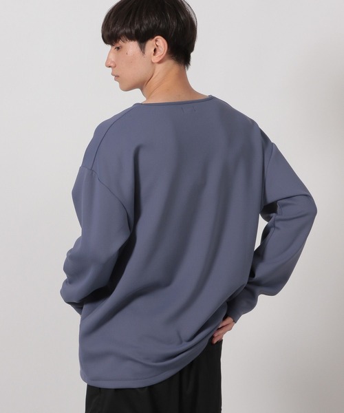 LAKOLE（ラコレ）の「ダンボールUネック長袖T / 589555（Tシャツ/カットソー・メンズ・パープル/ホワイト/ライトグレー/ブラック・MEDIUM/LARGE）」の9枚目の写真