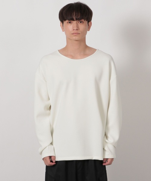 LAKOLE（ラコレ）の「ダンボールUネック長袖T / 589555（Tシャツ/カットソー・メンズ・パープル/ホワイト/ライトグレー/ブラック・MEDIUM/LARGE）」の10枚目の写真