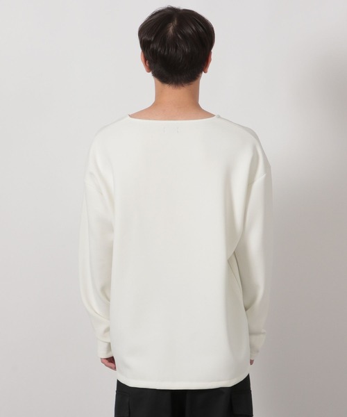 LAKOLE（ラコレ）の「ダンボールUネック長袖T / 589555（Tシャツ/カットソー・メンズ・パープル/ホワイト/ライトグレー/ブラック・MEDIUM/LARGE）」の12枚目の写真