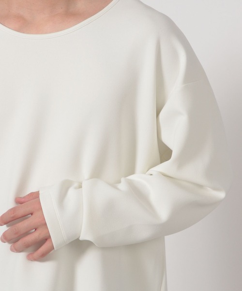 LAKOLE（ラコレ）の「ダンボールUネック長袖T / 589555（Tシャツ/カットソー・メンズ・パープル/ホワイト/ライトグレー/ブラック・MEDIUM/LARGE）」の14枚目の写真