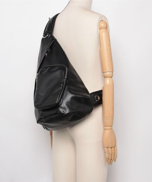 welise×ADAMPATEK】アーティフィシャルレザー ギミックワンショルダー