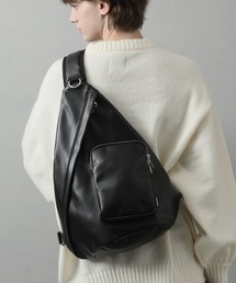 welise | 【welise×ADAMPATEK】アーティフィシャルレザー ギミックワンショルダーバッグ(ショルダーバッグ)