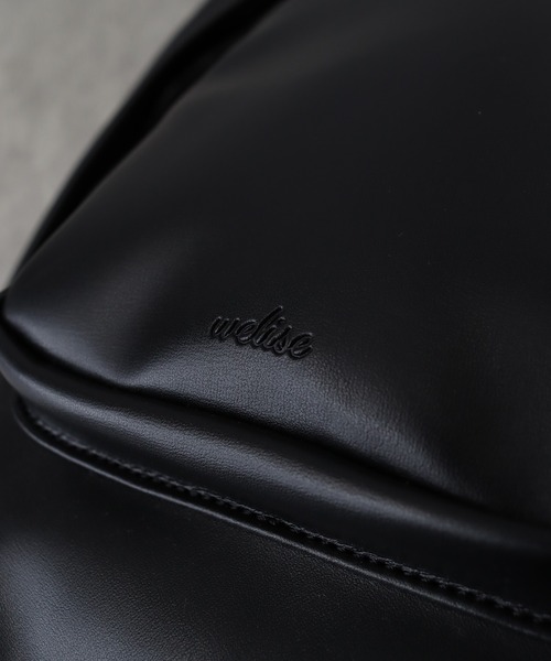 welise（ウェライズ）の「【welise×ADAMPATEK】アーティフィシャルレザー ギミックワンショルダーバッグ（ショルダーバッグ・メンズ・ブラック・FREE）」の9枚目の写真