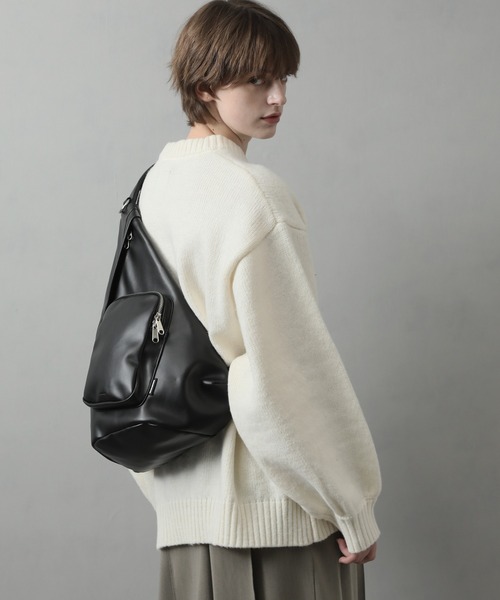 welise×ADAMPATEK】アーティフィシャルレザー ギミックワンショルダー