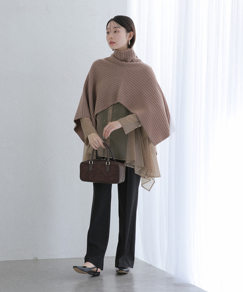 La TOTALITE（ラトータリテ）の「【洗える】ヘムフレアシアーチュニック（シャツ/ブラウス・レディース・アイボリー/キャメル・38/36）」の15枚目の写真