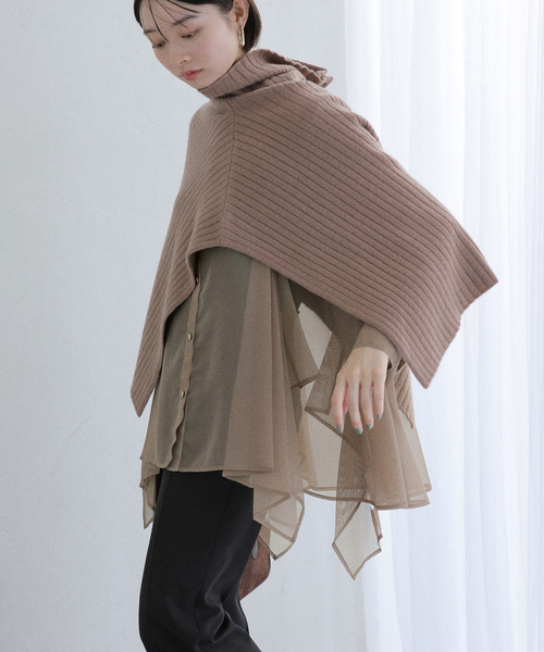 La TOTALITE（ラトータリテ）の「【洗える】ヘムフレアシアーチュニック（シャツ/ブラウス・レディース・アイボリー/キャメル・38/36）」の19枚目の写真