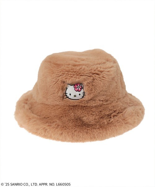 Candy Stripper（キャンディストリッパー）の「【HELLO KITTY】HIBISCUS FUR ハット（ハット・レディース・ブラック/ピンク/ブラウン・FREE）」の3枚目の写真