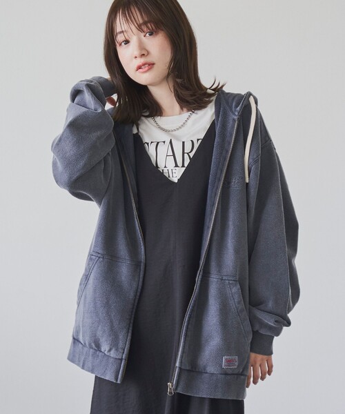 SMITH'S（スミス）の「SMITH’S（スミス）別注ヴィンテージライクパーカー（パーカー・メンズ・ベージュ/ネイビー/ブラック・L/M）」の3枚目の写真