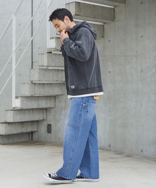 SMITH'S（スミス）の「SMITH’S（スミス）別注ヴィンテージライクパーカー（パーカー・メンズ・ベージュ/ネイビー/ブラック・L/M）」の8枚目の写真