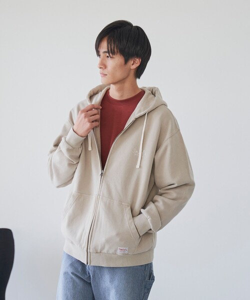 SMITH'S（スミス）の「SMITH’S（スミス）別注ヴィンテージライクパーカー（パーカー・メンズ・ベージュ/ネイビー/ブラック・L/M）」の10枚目の写真