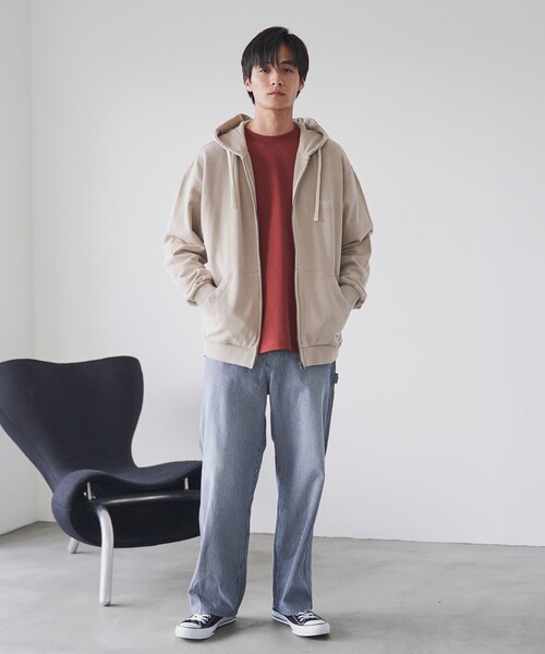 SMITH'S（スミス）の「SMITH’S（スミス）別注ヴィンテージライクパーカー（パーカー・メンズ・ベージュ/ネイビー/ブラック・L/M）」の11枚目の写真