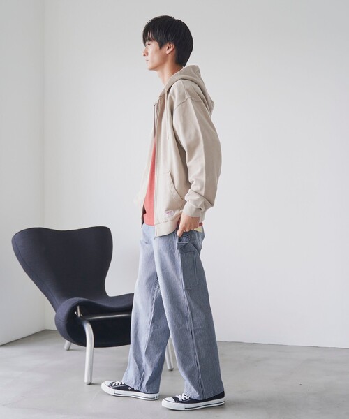 SMITH'S（スミス）の「SMITH’S（スミス）別注ヴィンテージライクパーカー（パーカー・メンズ・ベージュ/ネイビー/ブラック・L/M）」の13枚目の写真